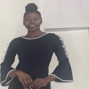 Pencil dress navy/ivory. Black/ivory  Red/black